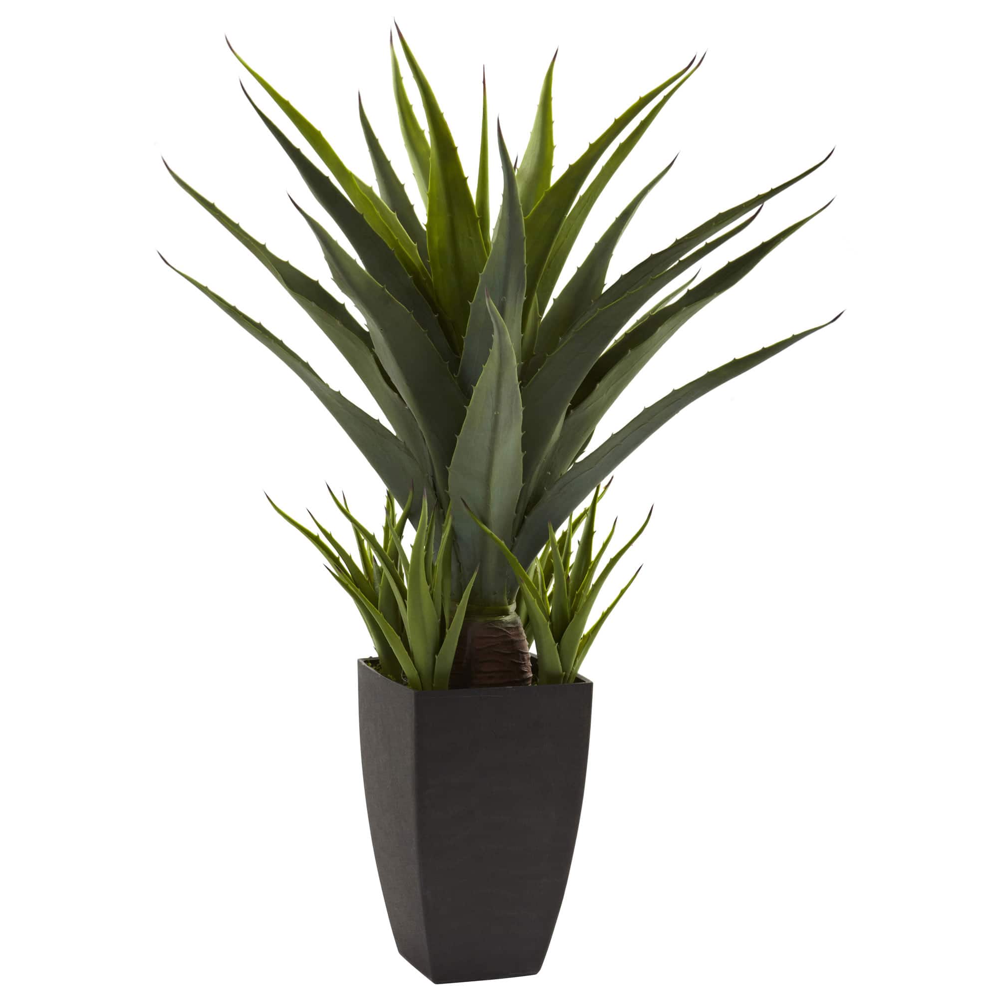 30" Artificial Agave Plant with Black Planter